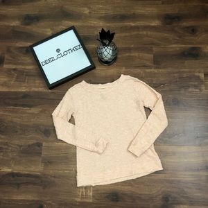 Jessica Simpson Pink Sweater with Gold Flakes